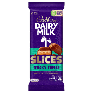 Cadbury Dairy Milk Slices Sticky Toffee 178G